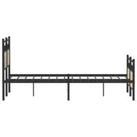 Bedframe zonder matras hout sonoma eikenkleurig 120x190 cm - thumbnail