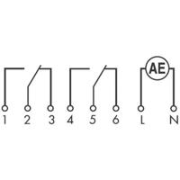 Finder 12.92.8.230.0000 Schakelklok voor DIN-rails 230 V/AC Dagprogramma - thumbnail