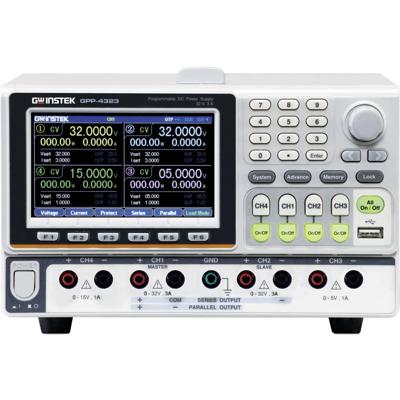 GW Instek GPP-4323 Labvoeding, regelbaar 0 - 32 0 - 3 A 217 W RS232, USB Programmeerbaar Aantal uitgangen: 4 x
