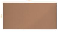 Prikbord Nobo Essence Natuurlijk 240 x 120 cm - thumbnail