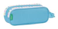 Pennenetui met 2 vakken Benetton Spring Hemelsblauw 21 x 8 x 6 cm - thumbnail