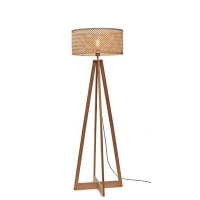 GOOD&MOJO Vloerlamp 'Java' 4-poot, Bamboe, kleur Naturel