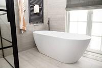 Ben Lineos handdoekradiator met handdoekhouder 1067W 50x177,5cm mat grafiet zwart - thumbnail