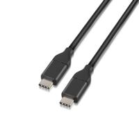 NanoCable 10.01.4101 - Kabel 3A USB-C a USB-C, USB 3.1, uso principal moviles, tables, Velocidad Transencia hasta 10Gbps., hasta 3 Amperios de carga, Gen2, macho-macho, Tipo C/M-C/M, negro, 1 mts - thumbnail