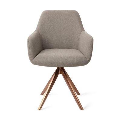 Jesper Home Eetkamerstoel 'Hiroo' Draaibaar, Turn Rose, kleur Foggy Fusion