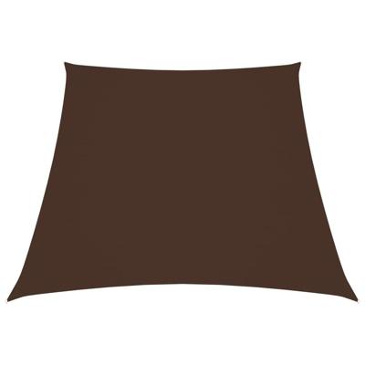 VidaXL Zonnezeil trapezium 3/5x4 m oxford stof bruin