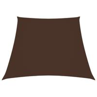 VidaXL Zonnezeil trapezium 3/5x4 m oxford stof bruin - thumbnail