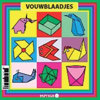 Vouwblaadjes vierkant 12x12cm 65gram assorti 90 vel - thumbnail