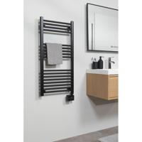 Elektrische Handdoekradiator Eurom Sani Towel 800W 110x50cm Met Wifi Zwart - thumbnail