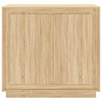Dressoir 80x34x75 cm bewerkt hout sonoma eikenkleurig - thumbnail