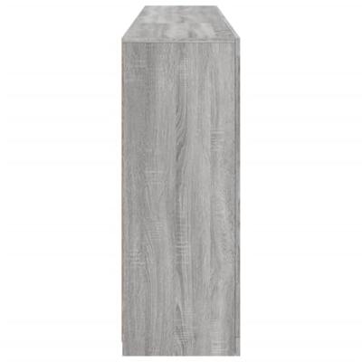 Dressoir met LED-verlichting 181,5x37x100 cm grijs sonoma eiken