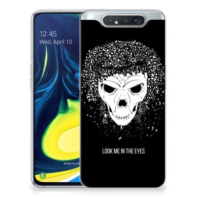 Silicone Back Case Samsung Galaxy A80 Skull Hair Silicone Back Case Samsung Galaxy A80 Skull Hair
