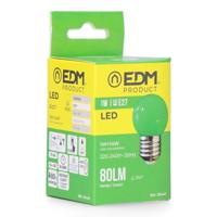 Enzo EDM LED kogellamp EDM E27 1,5W groen LED8114 - thumbnail