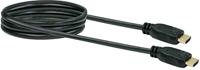 Schwaiger HDM0070043 HDMI-kabel HDMI Aansluitkabel HDMI-A-stekker, HDMI-A-stekker 0.70 m Zwart 4K UHD, Vergulde steekcontacten - thumbnail