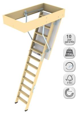 Novoferm vlieringtrap 1300 3-dlg 70x120x20cm