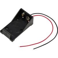 TRU COMPONENTS TC-13220592 Batterijhouder Aantal cellen: 1 9V (blok) Kabel (l x b x h) 55 x 31 x 21 mm - thumbnail