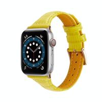 Crocodile Texture Lederen Vervanging Strap Horlogeband voor Apple Watch Series 6 & SE & 5 & 4 44MM / 3 & 2 & 1 42mm - thumbnail