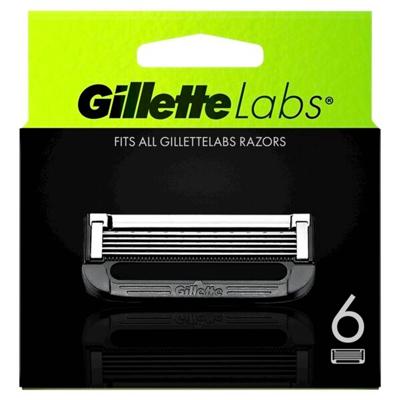 Gillette Gillette Labs Navulscheermesjes Exfoliating Bar en Heated Razor - 6ST Gillette Gillette Labs Navulscheermesjes Exfoliating Bar en Heated Razor - 6ST