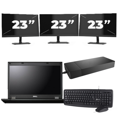 Fujitsu Lifebook E5510 - Intel Core i3-10e Generatie - 15 inch - 16GB RAM - 256GB SSD - Windows 11 Home + 3x 23 inch Monitor Fujitsu Lifebook E5510 - Intel Core i3-10e Generatie - 15 inch - 16GB RAM - 256GB SSD - Windows 11 Home + 3x 23 inch Monitor