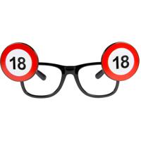 Bril Verkeersbord 18 Jaar - thumbnail