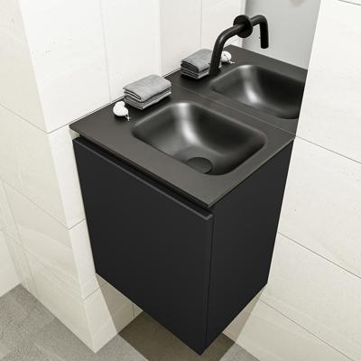 MONDIAZ OLAN 40cm toiletmeubel urban. LEX wastafel urban rechts geen kraangat