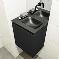 MONDIAZ OLAN 40cm toiletmeubel urban. LEX wastafel urban rechts geen kraangat - thumbnail