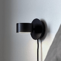 Nordlux Wandlamp Clyde Ø 10 cm 3 step dim zwart - thumbnail