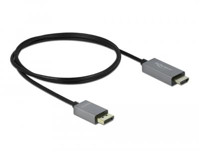 Delock 85928 Actieve DisplayPort 1.4 naar HDMI-kabel 4K 60 Hz (HDR) 1 m