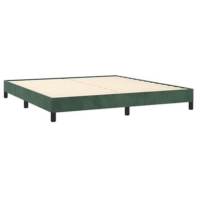 Bedframe zonder matras 180x200 cm fluweel donkergroen