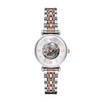 Emporio Armani dames AR1992 retro tweekleurig horloge - thumbnail