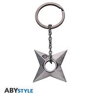 Naruto Shippuden - Metal Shuriken Konoha Keychain - thumbnail