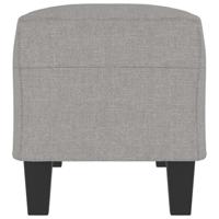 Bankje 100x35x41 cm stof lichtgrijs - thumbnail