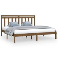 Bedframe massief hout honingbruin 200x200 cm - thumbnail