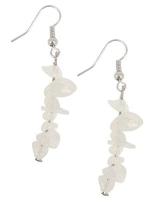 Oorbellen Jade Wit Splitsteen