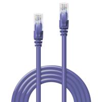 LINDY 48124 RJ45 Netwerkkabel, patchkabel CAT 6 U/UTP 3.00 m Violet Snagless 1 stuk(s) - thumbnail