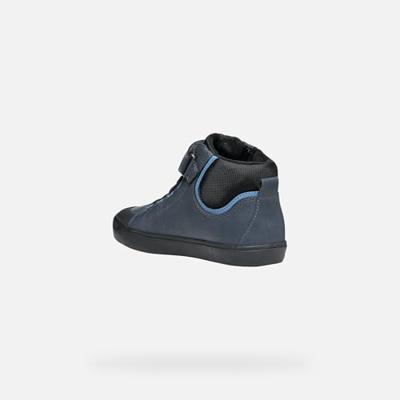 Hoge sneakers met klittenband J Gisli Boy GEOX® marineblauw Hoge sneakers met klittenband J Gisli Boy GEOX® marineblauw