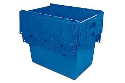 Magazijnbak euro-box 6434T blauw Tayg 600x400x340 met deksel