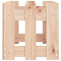 VidaXL Plantenbak verhoogd met hekontwerp 100x30x30 cm grenenhout - thumbnail