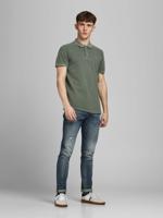 JACK & JONES ESSENTIALS regular fit polo JJEWASHED olijfgroen - thumbnail