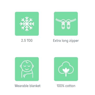 INGENUITY Inbakerzak, Vogelslaapzak, TOG 2,5, geschikt voor kinderen van 3 tot 18 maanden, Oeko-Tex gecertificeerd INGENUITY Inbakerzak, Vogelslaapzak, TOG 2,5, geschikt voor kinderen van 3 tot 18 maanden, Oeko-Tex gecertificeerd