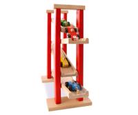 Eichhorn autobaan van hout met 3 raceauto&apos;s - thumbnail