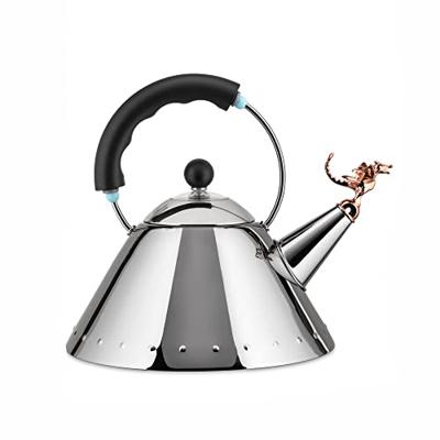 Alessi Fluitketel Tea Rex - 9093REX B - Zwart - 2 liter - door Micheal Graves