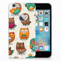 Apple iPhone 6 Plus | 6s Plus | TPU Hoesje | Vrolijke Uilen - thumbnail