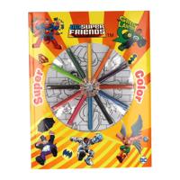 Boek Specials Nederland BV Super color kleurboek dc super friends met potloden - thumbnail
