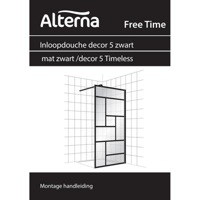 Inloopdouche BWS Free Time 140x200 cm Zwart Decor 5 Timeless Coating Mat Zwart Profiel Boss & Wessing Inloopdouche BWS Free Time 140x200 cm Zwart Decor 5 Timeless Coating Mat Zwart Profiel Boss & Wessing
