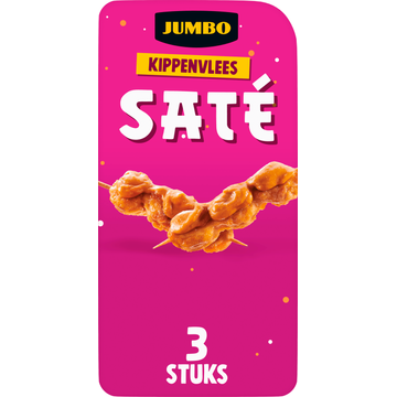 Jumbo Satestokjes Kip 3 Stuks