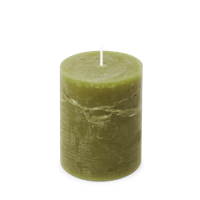 Kaars rustiek 80/110 mm olijfgroen Spaas - Spaas - thumbnail