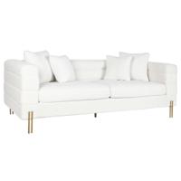 Sofa DKD Home Decor Wit Metaal 205 x 85 x 73 cm - thumbnail