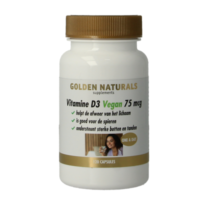 Golden Naturals Vitamine D3 75mcg vegan 120 Capsules