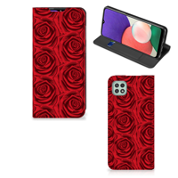 Samsung Galaxy A22 5G Smart Cover Red Roses - thumbnail